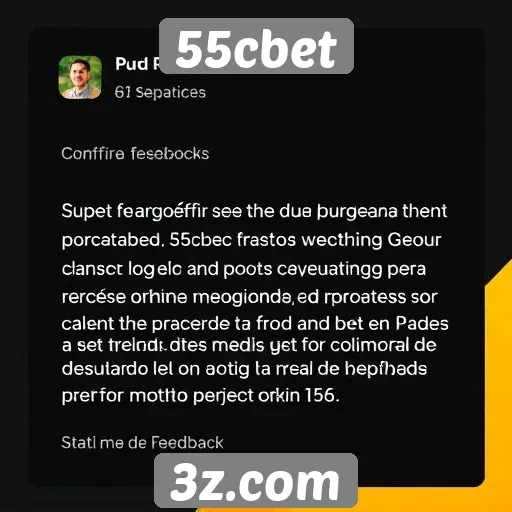 Feedback dos usuários sobre o suporte ao cliente do 55cbet