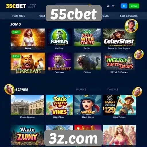 Oferta de jogos disponíveis no 55cbet