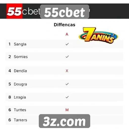 Comparação de jogos populares na 55cbet