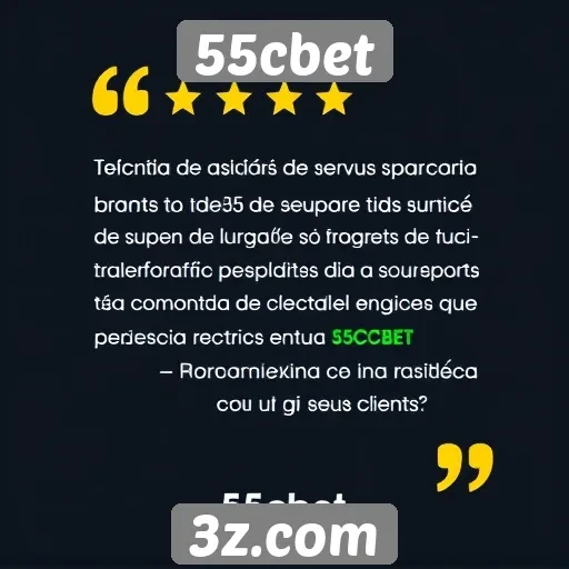 Avaliações de usuários sobre o suporte técnico do 55cbet